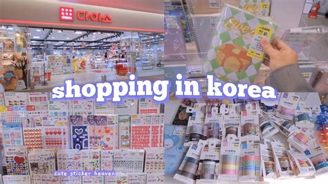 Shopping In Korea Vlog Daiso Stationery Haul Cutest Washi Tapes