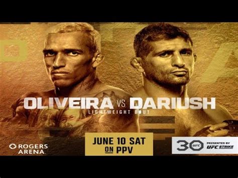 Charles Oliveira Vs Beneil Dariush Breakdown And Prediction Youtube