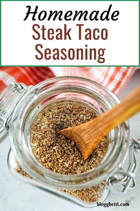 Homemade Steak Taco Seasoning