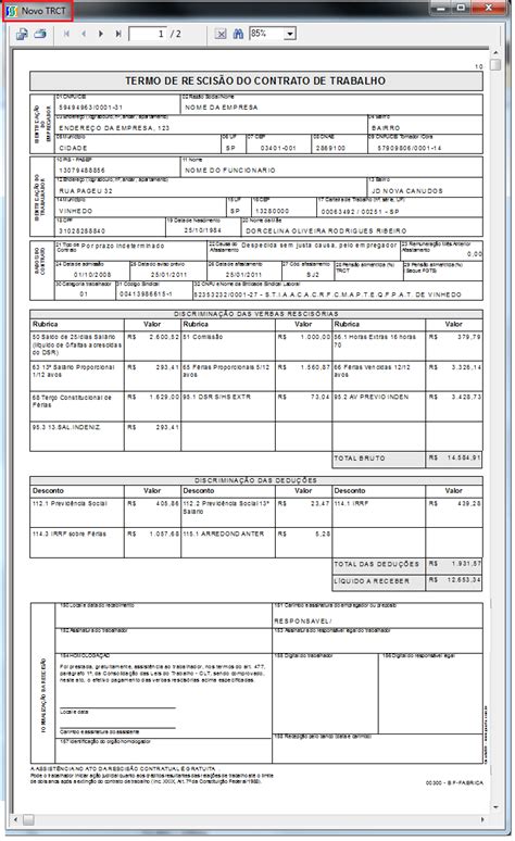 Formulario De Rescisao De Contrato