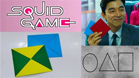 How To Make Diy Origami Ddakji Single Paper Squid Game Paper