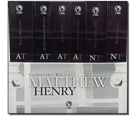 Comentário Bíblico Matthew Henry Obra Completa At E Nt Cpad