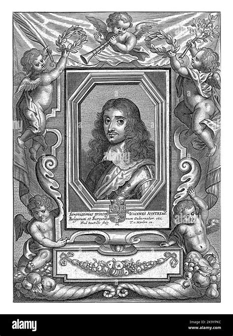 Portrait In An Oval Frame Of Don Juan Ii Of Austria Governor Of The