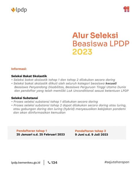 Kesempatan Platinum Seleksi Beasiswa LPDP Tahap 1 Tahun 2023 Telah