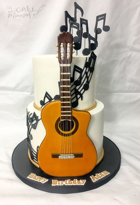 57 Guitar Cake Ideas Guitar Cake Music Cakes Cake