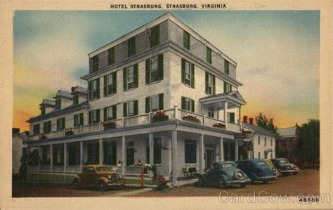 View of Hotel Strasburg Virginia Postcard