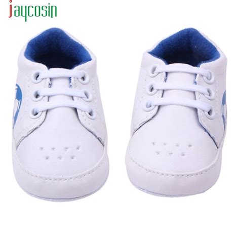 0 18m Blue And White Baby Sneaker Newborn Baby Soft First Walkers Baby