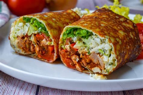 Chicken Fajita Keto Burrito - Culinary Lion