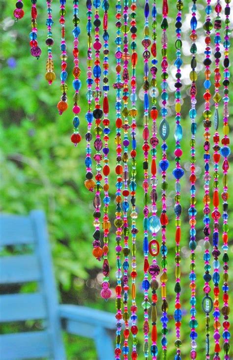 Colorful Bohemian Hand Made Hanging Door Beads In A Shape Of Etsy