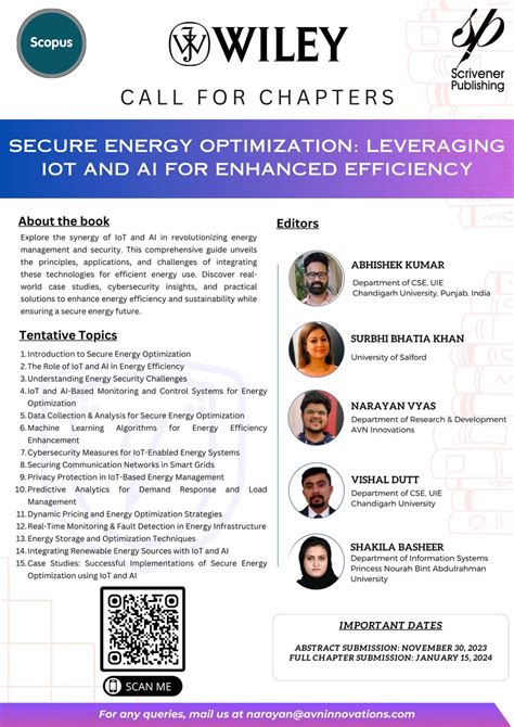 Pdf Call For Book Chapters Secure Energy Optimization Leveraging