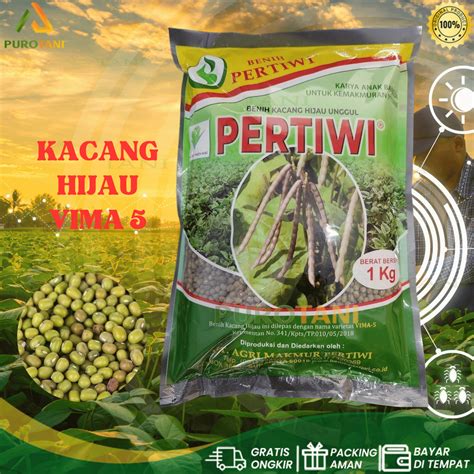 Jual Benih Kacang Hijau Ijo Pertiwi Vima 5 1 Kg