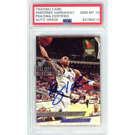 Anfernee Hardaway Fleer Ultra Autograph Rookie Card Psa