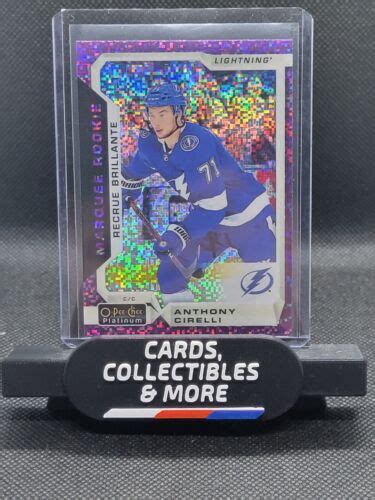 2018 19 O Pee Chee Platinum Violet Pixels Anthony Cirelli Marquee