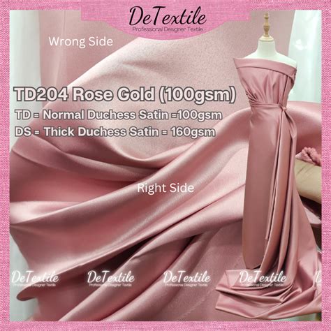 Detextile Heavy Premium Duchess Satin Bridal Satin Fabric For Wedding