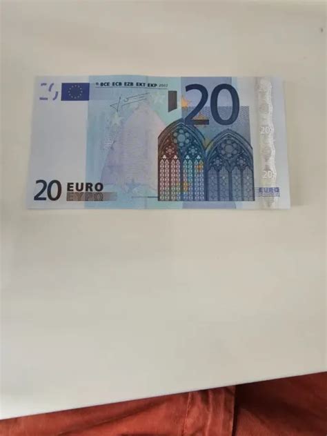 Billet De Euros Rare Sign Jean Claude Trichet Eur