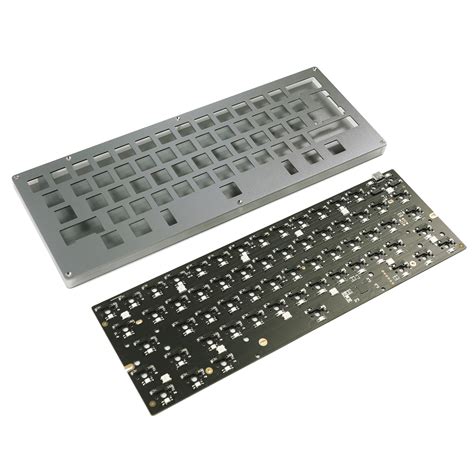 YMDK HHKB Style QMK VIA Programmable Underglow RGB Hot Swap PCB Aluminum CNC Acrylic Middle