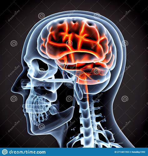 Illustration of the Brain Stroke Stock Illustration - Illustration of ...