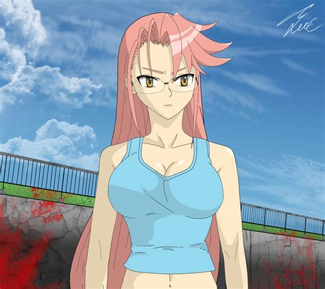 Saya Takagi Highschool Of The Dead By Leeclarkart On Deviantart