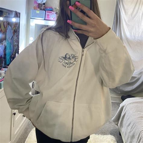 Heaven Sent John Galt Brandy Melville Over Sized Zip Depop