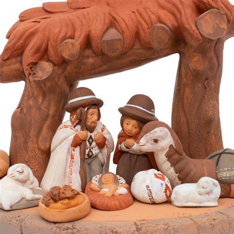 Chavez Nativity Scene In Terracotta Myriam