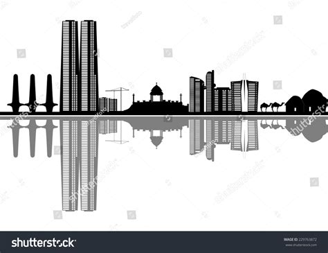 Karachi Pakistan Skyline Camels Stock Vector 229763872 - Shutterstock