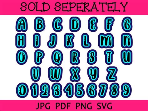 Bubble Outline Font SVG Layer Font SVG Alphabet Clipart - Etsy