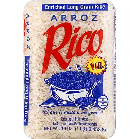 Rico Rice Enriched Long Grain Arroz Granos Y Habichuelas Secas Selectos