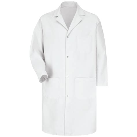 Men S Gripper Front Lab Coat Red Kap®