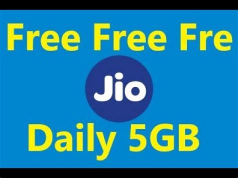 Good News For Jio Users Get Free Daily Gb Data Youtube