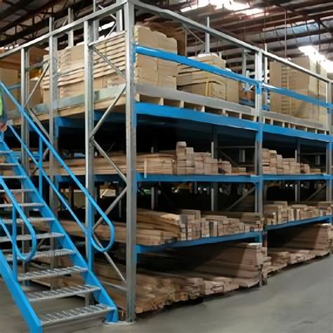 Heavy Duty Steel Mezzanine Floor Shelving For Industrial Warehouse