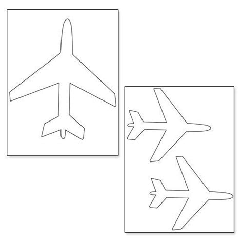 20 Airplane Template To Cut Out Simple Template Design