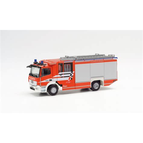 Herpa 097420 Mercedes Benz Atego 13 Ziegler Z Cab Fire Brigade Br