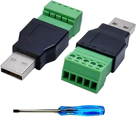 Greluma Stk Usb A Schraubklemmen Block Stecker Mit Einem