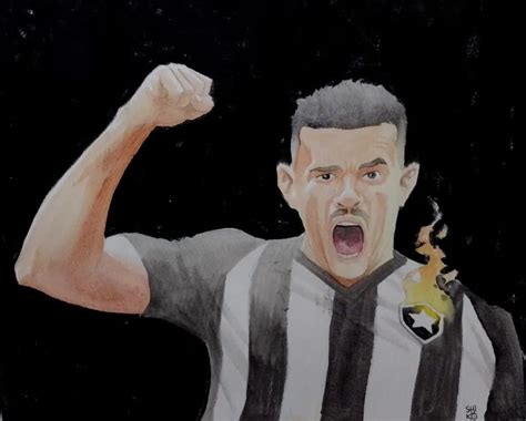 Atacante Do Botafogo Homenageado Por Artista Minha Torcida