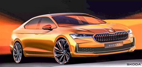 2024 Skoda Superb Exteriors Revealed Gets Super Slick