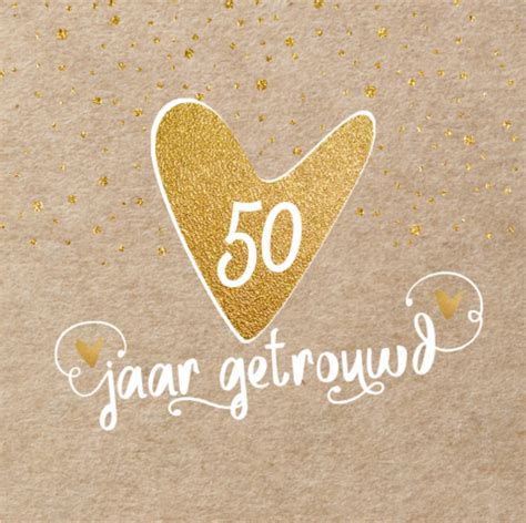 Gouden Huwelijk Uitnodiging Met Kraft Look Feest Hand Lettering