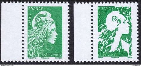 Neufs FRANCE Timbres LETTRE VERTE MARIANNE ENGAGEE AVENIR Issus