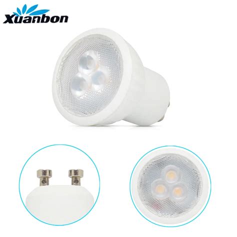 Mini lâmpada led dimerizável gu10 mr11 por 35mm luz branca quente