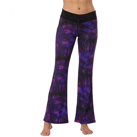 HDE Pajama Pants For Women PJ Pants Comfy Loungewear Purple Tie Dye 4X