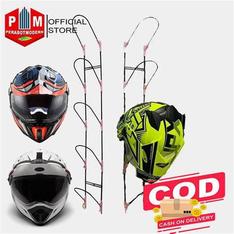 Jual RAK GANTUNGAN HELM 5 SUSUN RAK HELM BESI 5 SUSUN Shopee Indonesia