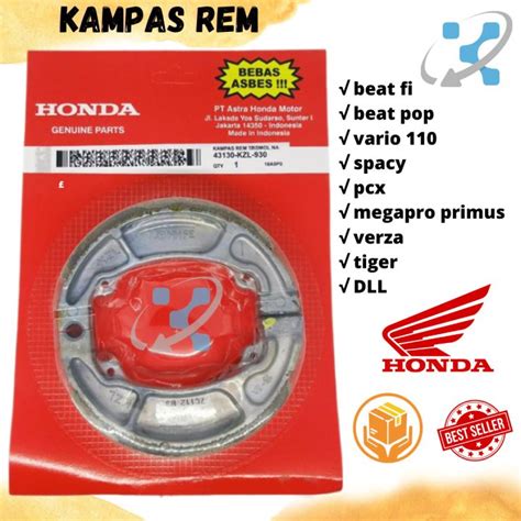 Kampas Rem Belakang Tromol Beat Vario Megapro Primus Spacy