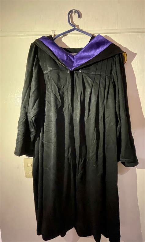 Ust Complete Black Toga Academic Gown Women S Fashion Dresses Sets