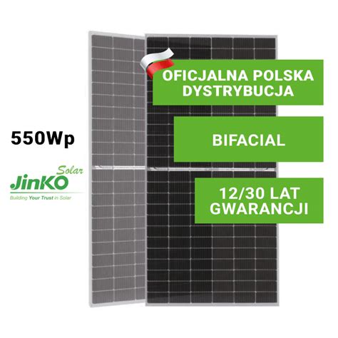 Panel Fotowoltaiczny JINKO 550W Bifacial Tiger Pro 72HC BDVP