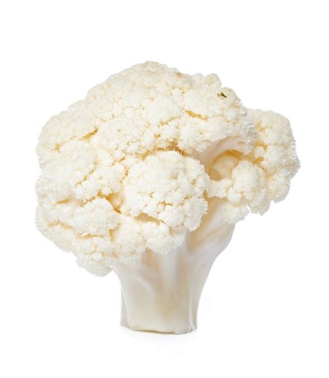 Coliflor Pieza Aislada En Blanco Foto Premium