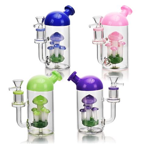 Esigo Hot Selling High Quality Glass Dab Rig Wholesale Mushroom Perc Oil Rig Glass Water Pipe