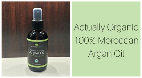 Actually Organic 100% Pure Moroccan Argan Oil #ActuallyOrganic