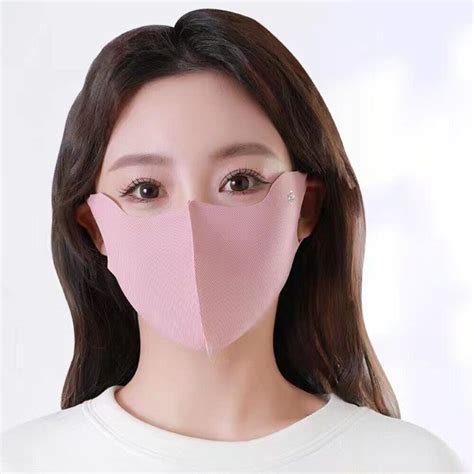 Anti Uv Sunscreen Mask Breathable Riding Face Mask Ice Silk Mask Unisex