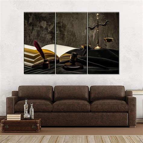 Justice Law Wall Art | Law office decor, Book wall art, Lawyer office decor