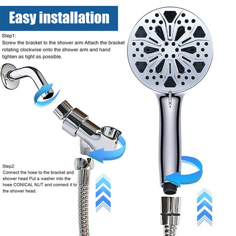 Bcooss Shower Head With Handheld High Pressure Filtered Shower Heads