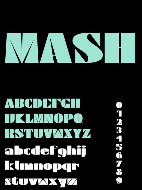 Mash Free Variable Display Font In 2022 Variables Fonts The